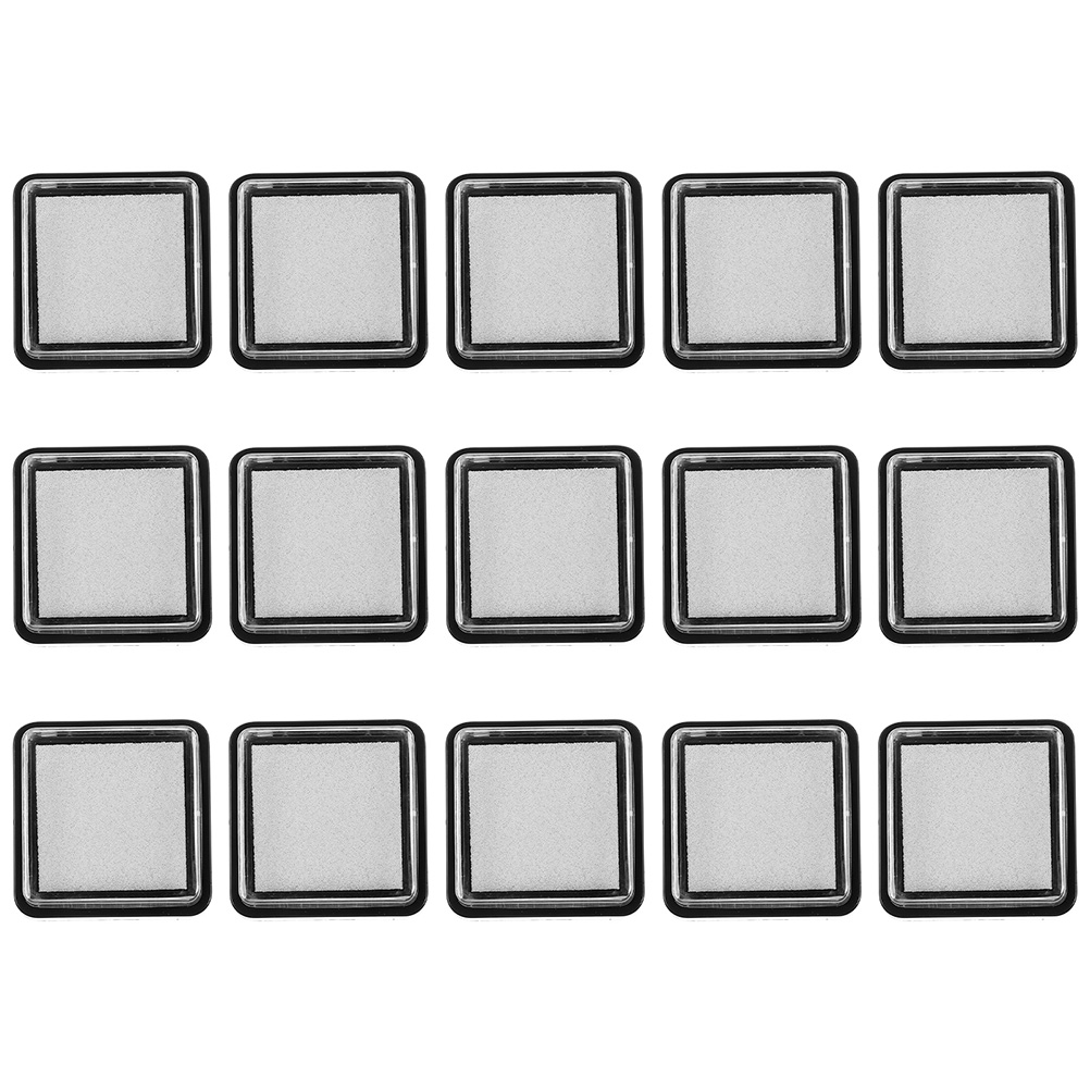Stamping Ink Pad - 15 tampons encreurs vierges 3x3 cm