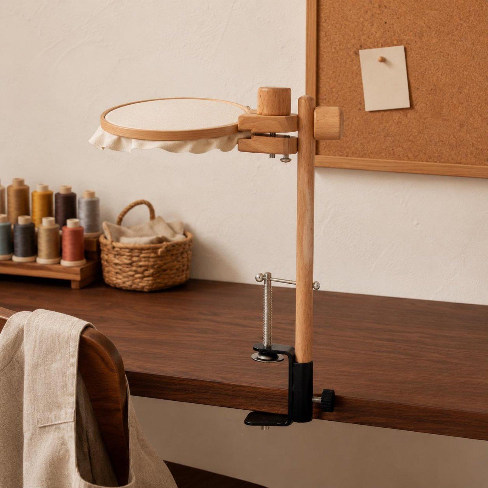 Embroidery Hoop Kit - Support de table en bois de