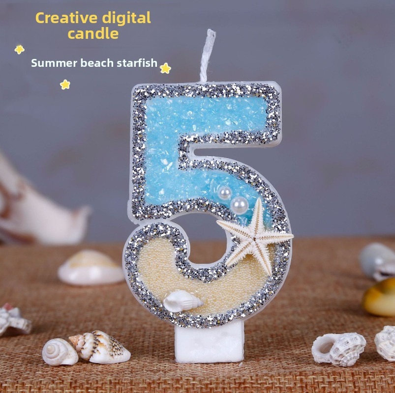Art Craft Party - Bougies d'anniversaire en forme d'étoile de