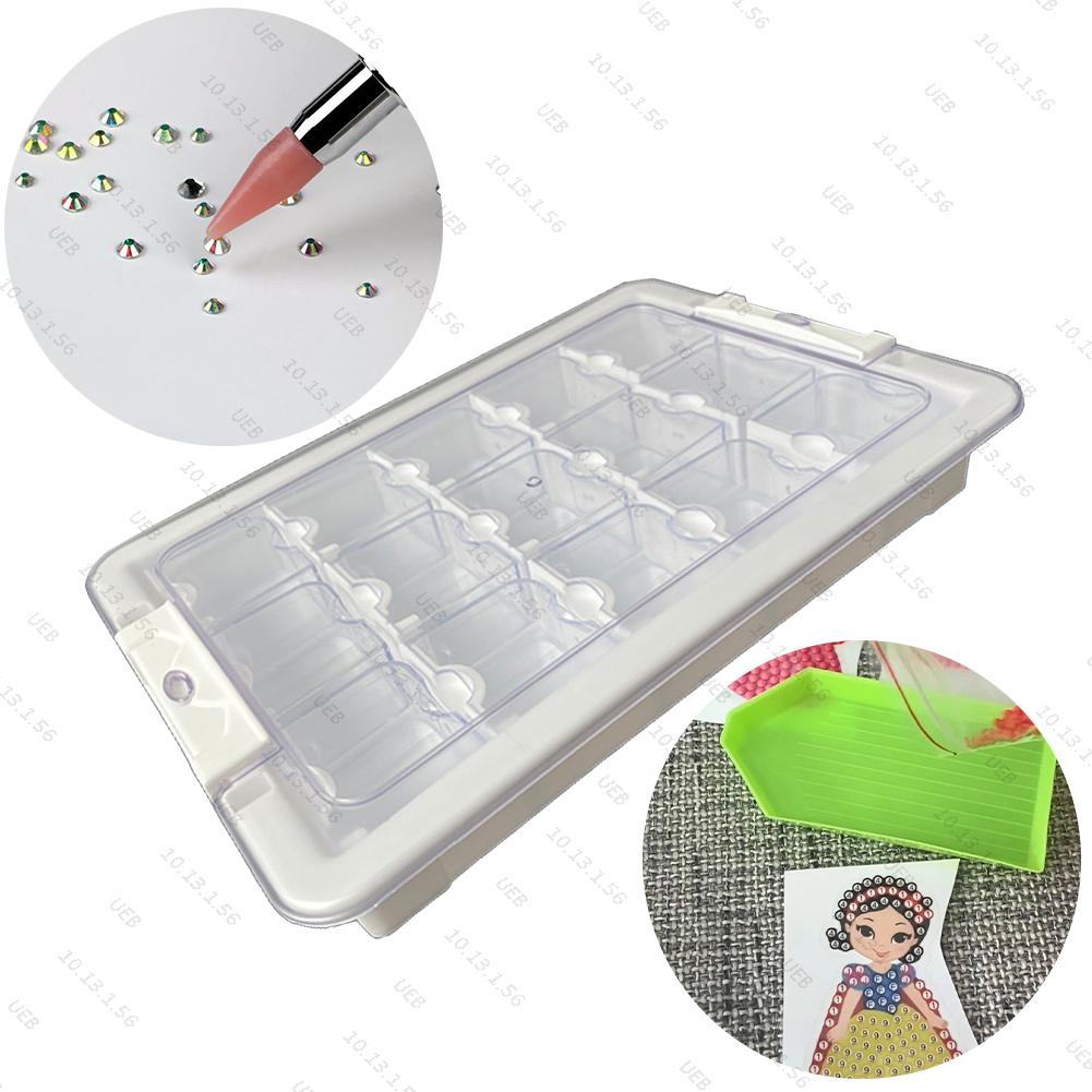 Box Art And Craft - Boîte d'accessoires de peinture diamant transparente,