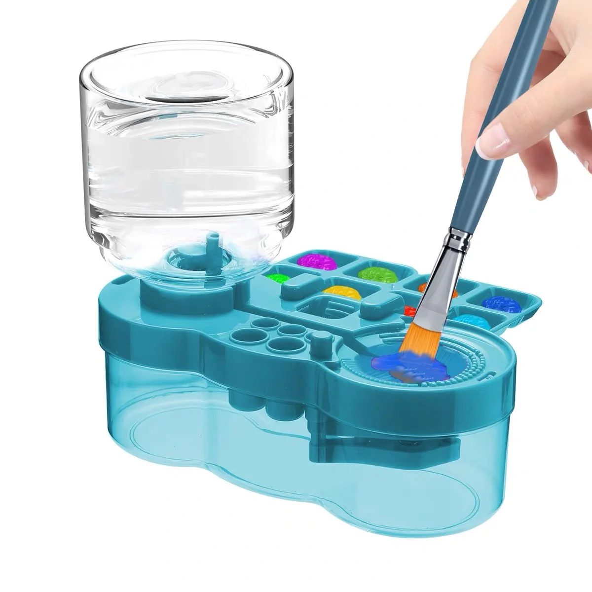 Watercolor Brush Pen - Laveur de pinceaux avec bouton de