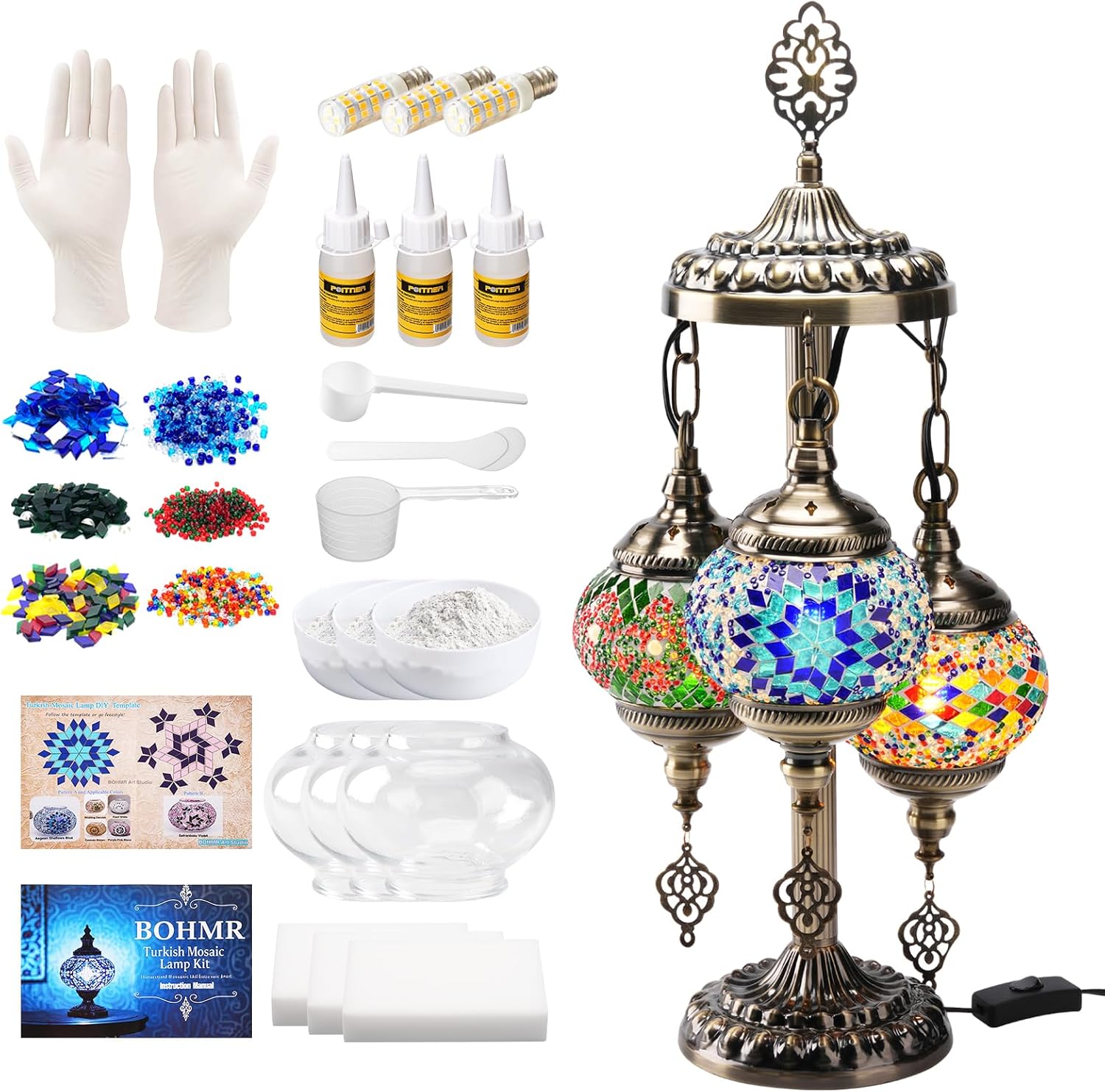 Art Craft Adult - Kit de lampe turque en mosaïque