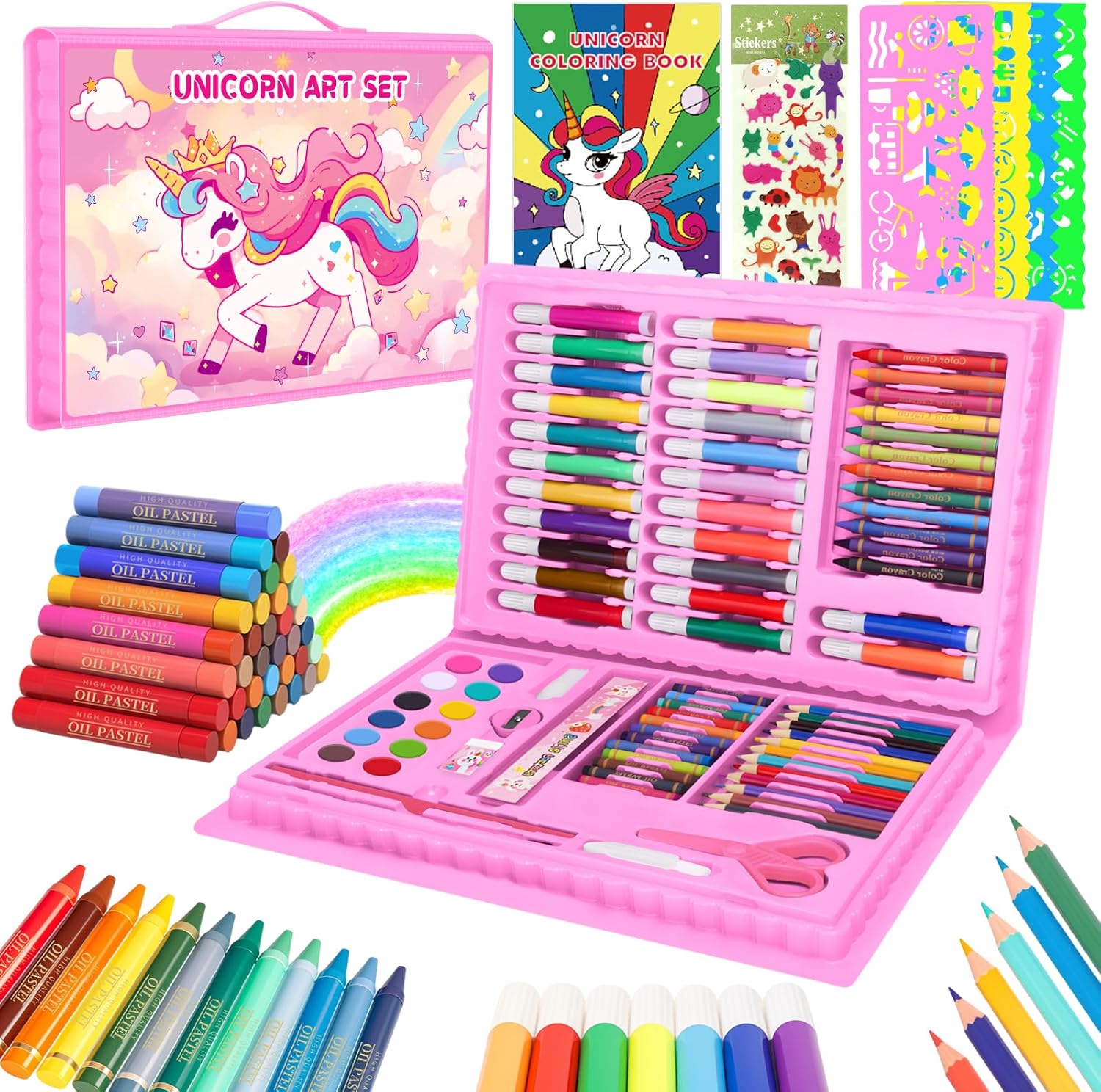 Watercolor Brush Pen - Ensemble de livres de coloriage pour