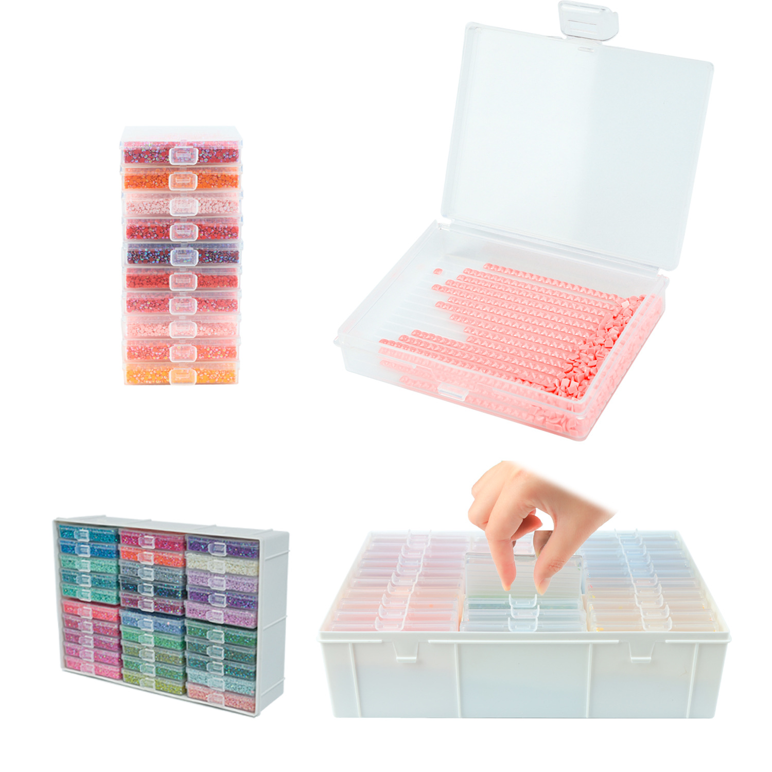 Mosaic Tile Supply - Ensemble de plateaux pour peinture au