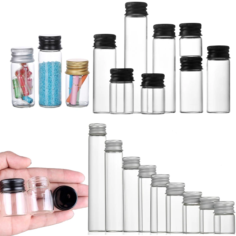 Art Craft Youtube - 50 mini flacons en verre de