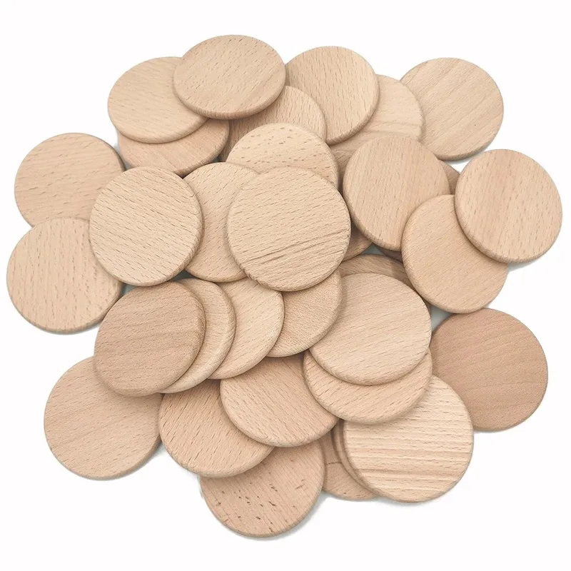 Art Craft Board - 50 Pièces de Cercles en Bois