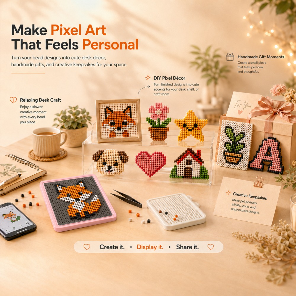 Art Craft Board - Tableau lumineux LED intelligent à perles,