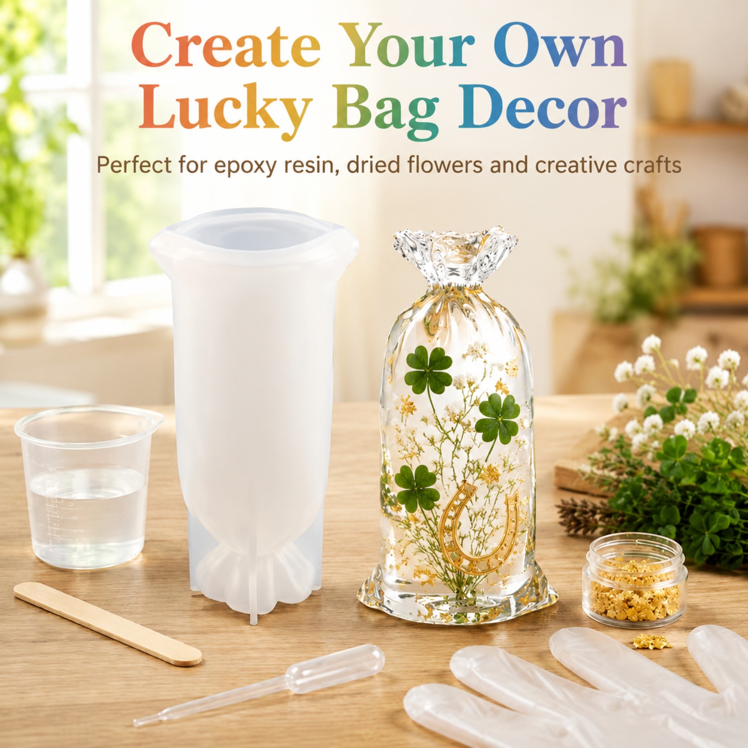 Art Craft Bag - Moules en silicone pour résine Lucky