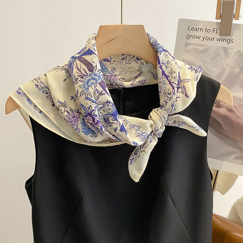 1 pièce Foulard carré en soie  - Art Craft Bag avis et prix