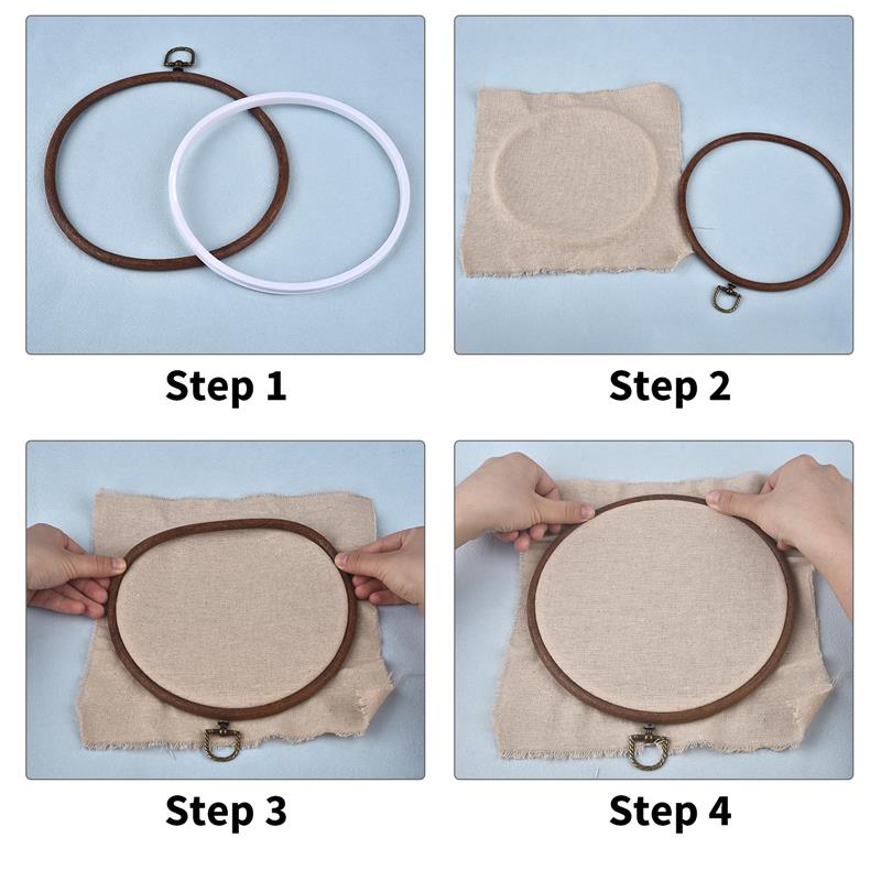 Cerceaux de broderie en bois d - Embroidery Hoop Kit avis et prix