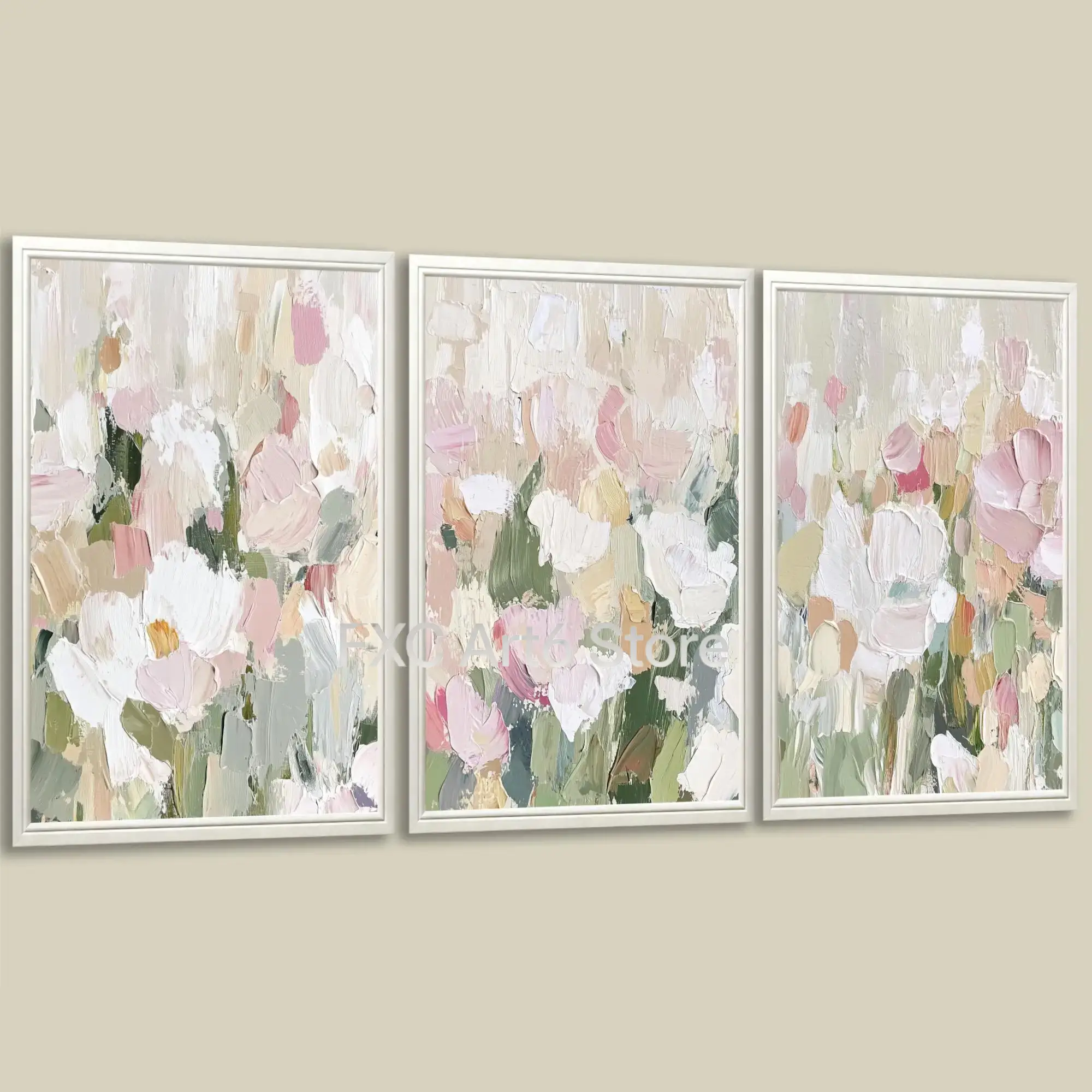 Ensemble de 3 tableaux muraux  - Painting Knife Palette avis et prix
