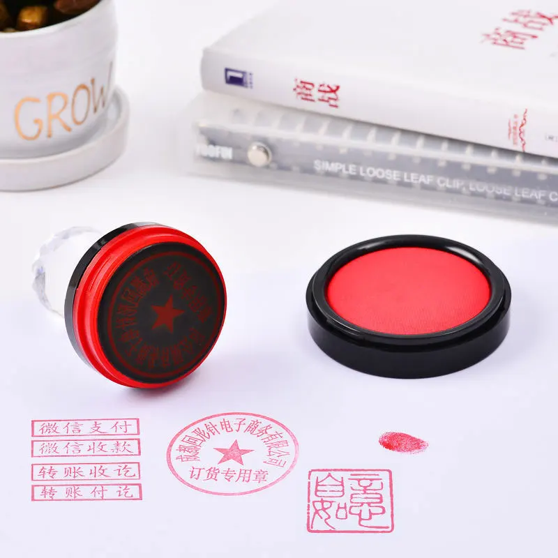 2 tampons encreurs rouges port - Stamping Ink Pad avis et prix