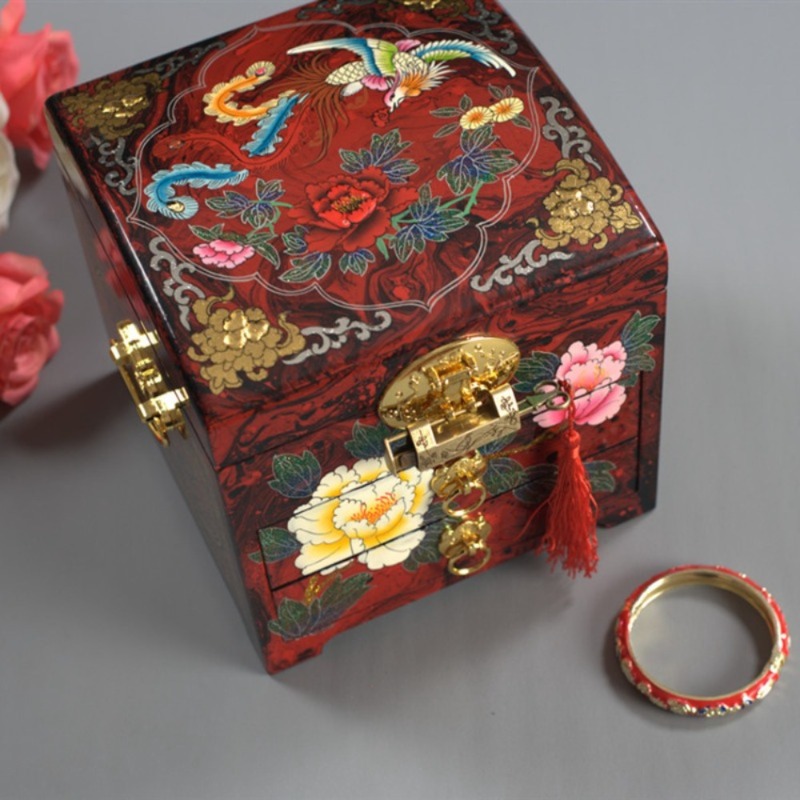 Boîte à bijoux en laque peinte - Box Art And Craft avis et prix