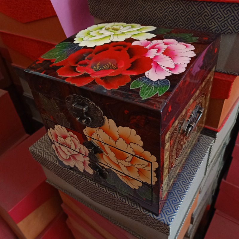 Boîte à bijoux en laque peinte - Box Art And Craft avis et prix