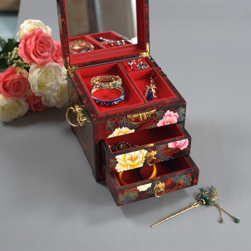 Boîte à bijoux en laque peinte - Box Art And Craft avis et prix