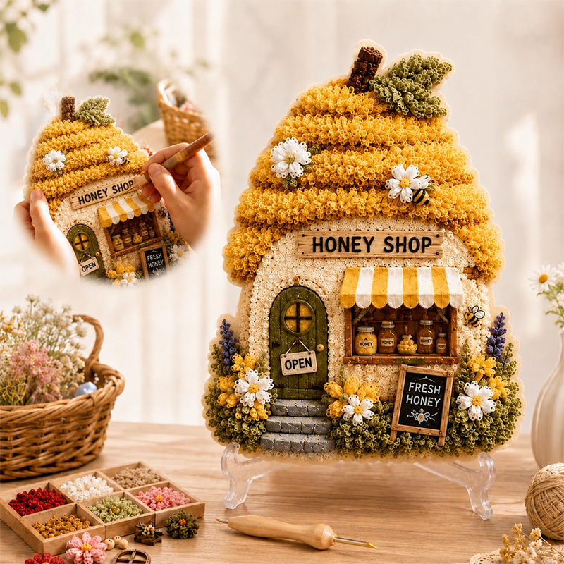 Kit DIY Poke Art Maison Champi - Art Craft Usa avis et prix