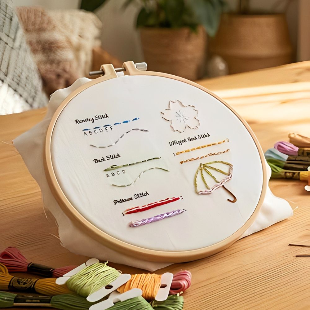 1 Kit de broderie pour débutan - Embroidery Hoop Kit avis et prix