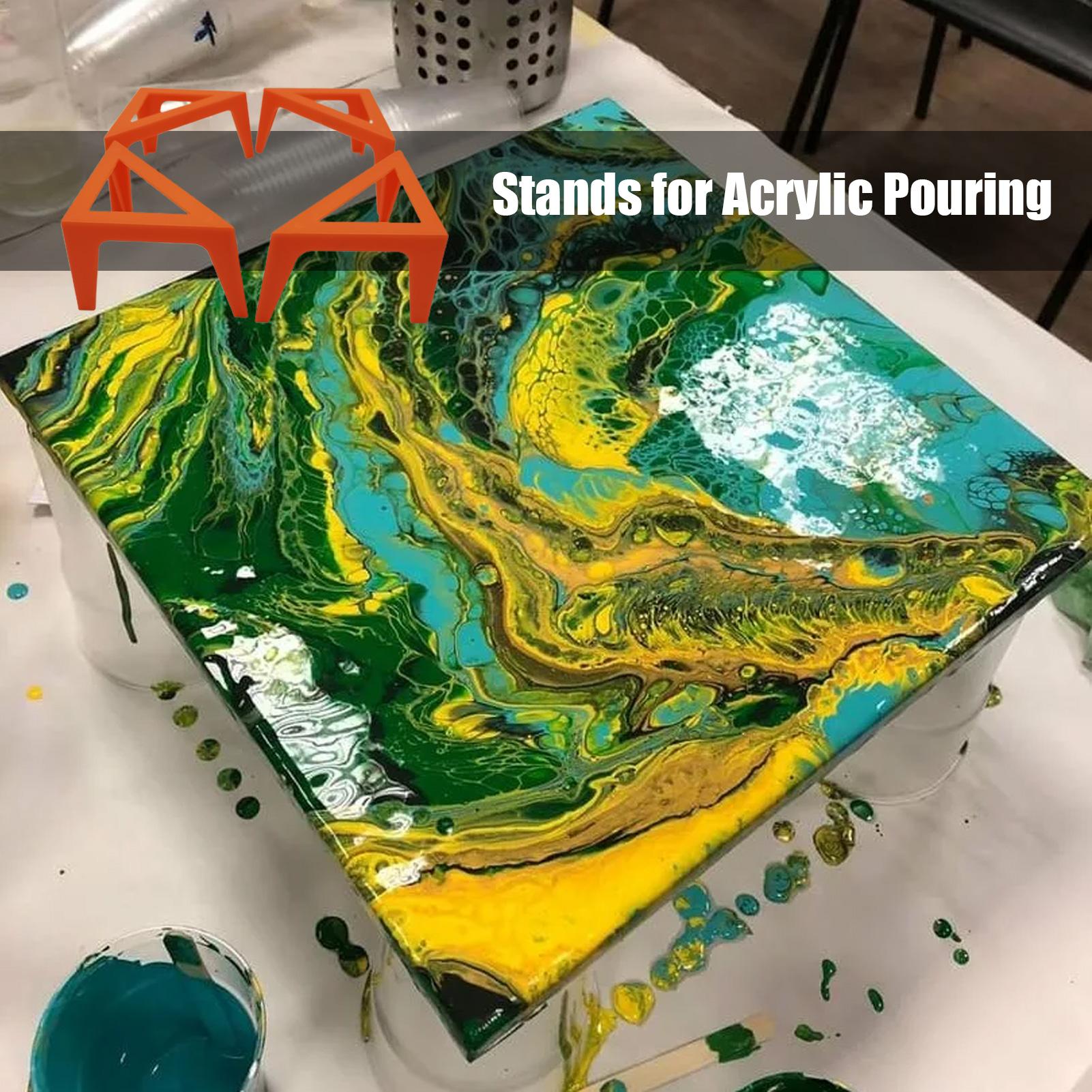 4 pièces supports de toile pou - Acrylic Pour Paint avis et prix