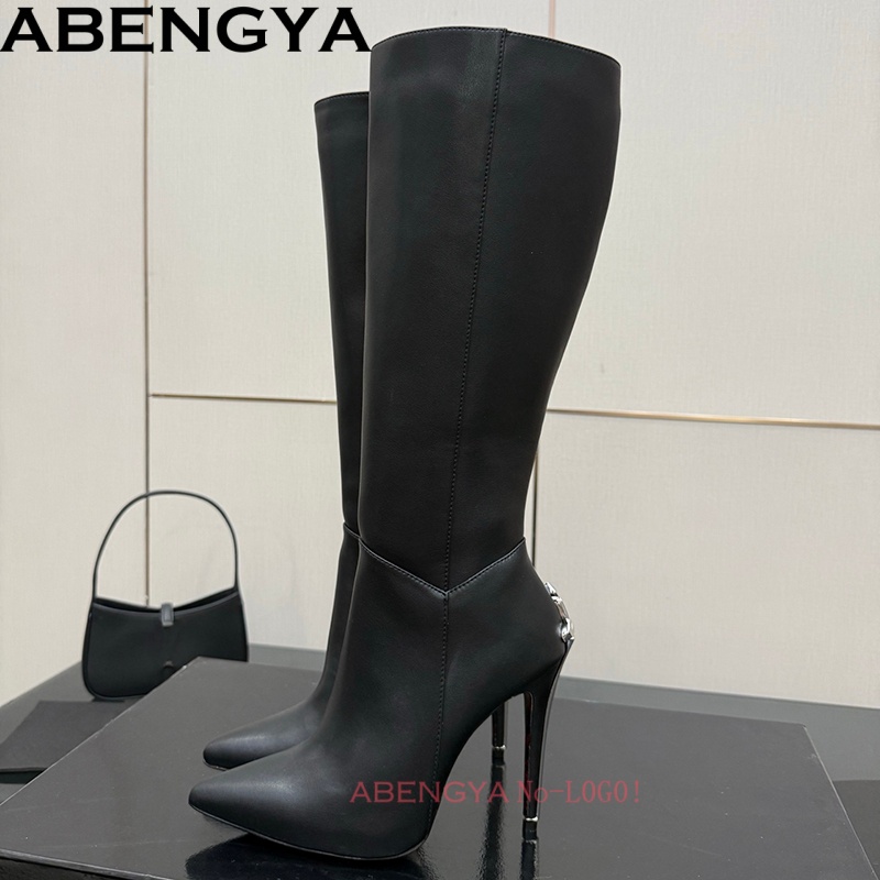 Bottes hautes en cuir noir pou - Art Craft Party avis et prix