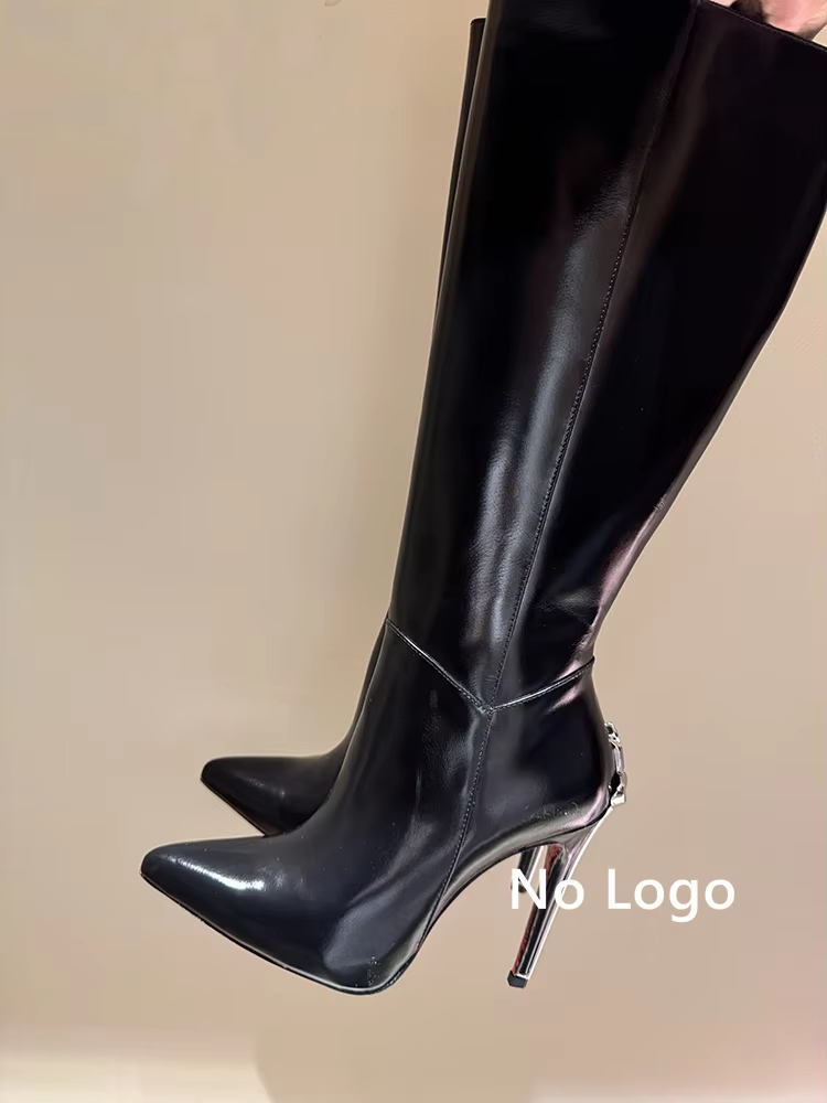 Bottes hautes en cuir noir pou - Art Craft Party avis et prix
