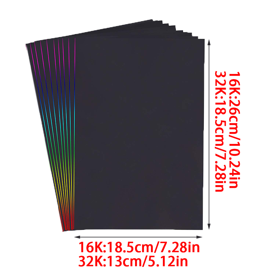 Papier à gratter arc-en-ciel,  - Art Craft Birthday Party avis et prix