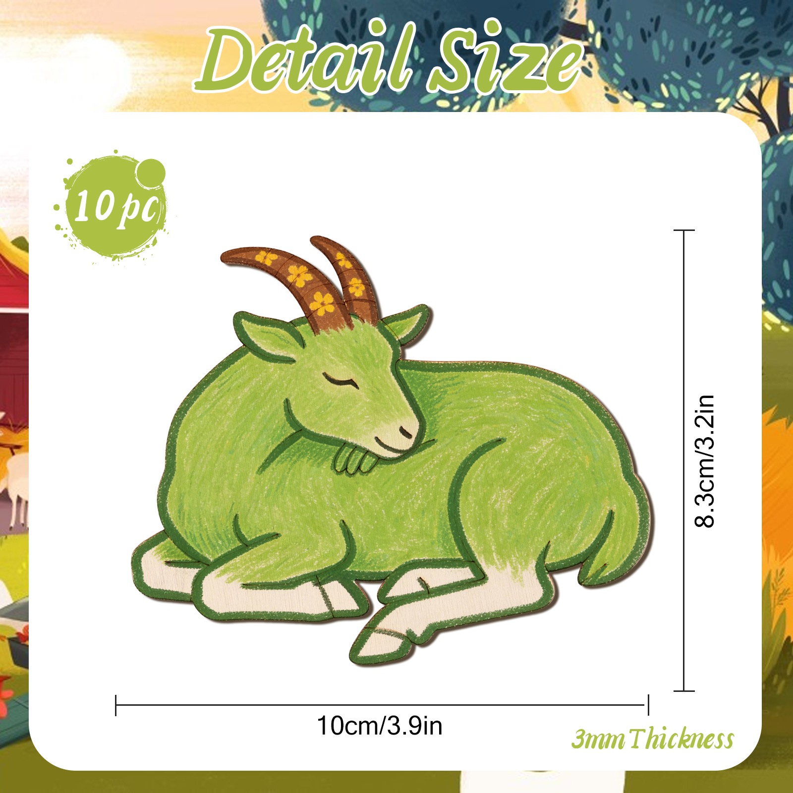 Lot de 10 ornements en bois no - Art Craft Usa avis et prix